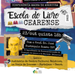 Escola do Livro Cearense 2025: agradecimento pela live e convite para a Conferência Magna