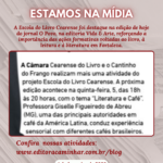 Escola do Livro Cearense ganha destaque no jornal O Povo e abre programação 2026